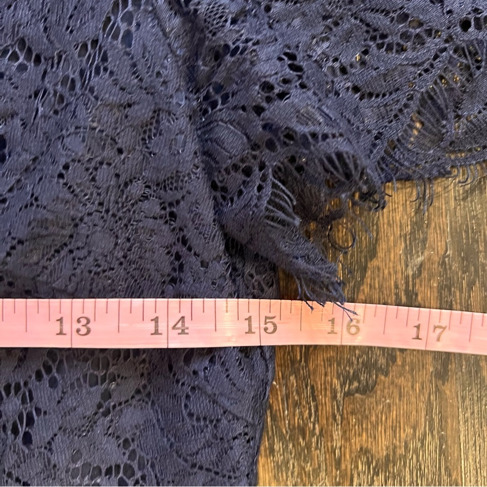 Madewell Navy Dress with Lace Detail - Picture 5 of 10